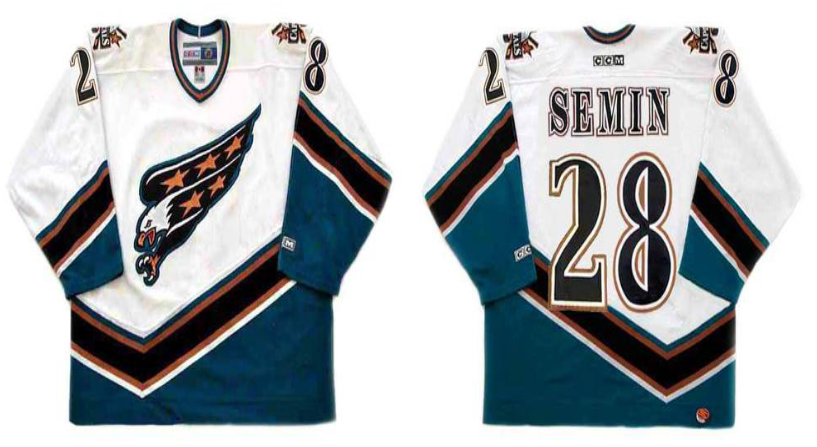 2019 Men Washington Capitals Semin white CCM NHL jerseys->washington capitals->NHL Jersey